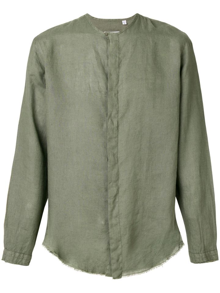 Costumein Raw Hem Shirt - Green