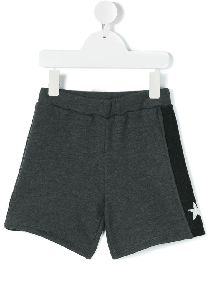 Douuod Kids - Star Panel Shorts - Kids - Cotton/polyester - 12 Yrs, Boy's, Grey