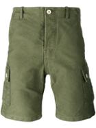 Bleu De Paname - Back Pocket Shorts - Men - Cotton - 32, Green, Cotton