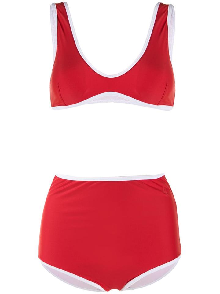 Perfect Moment High-waisted Bikini - Red