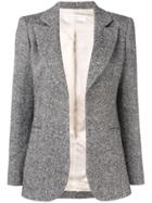 Victoria Beckham Single Breasted Fitted Jacket - Grey