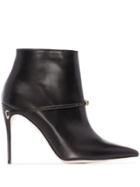 Jennifer Chamandi Niccolo Two-tone Ankle Boots - Black