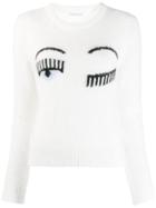 Chiara Ferragni Chunky Crew Neck Jumper - White