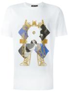 Mcm Logo Print T-shirt, Adult Unisex, Size: Xl, White, Cotton