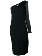 Romeo Gigli Pre-owned Sheer Single Sleeve Dress - Black