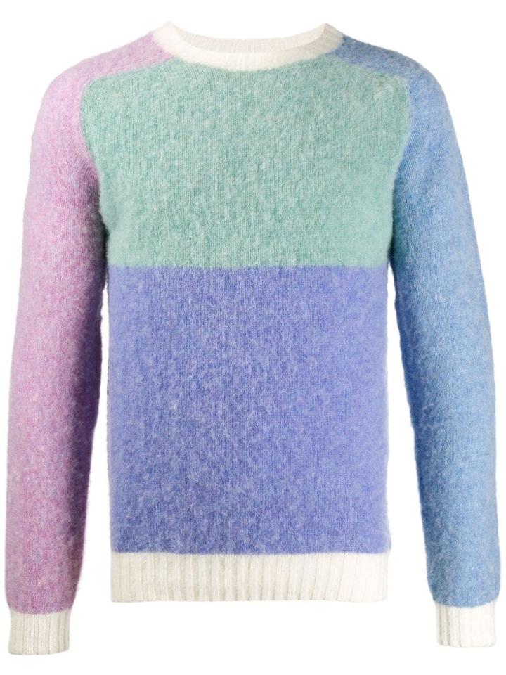 Howlin' Colour Blocked Jumper - White