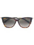 Givenchy Eyewear Tortoiseshell Cat Eye Sunglasses - Brown