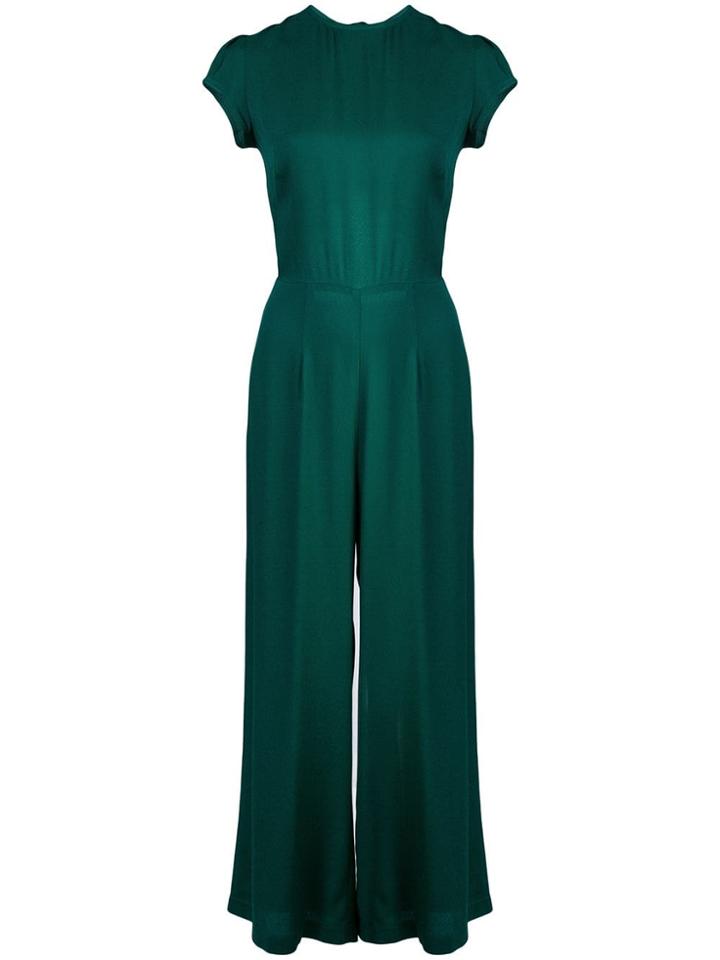 Reformation Mayer Crepe Jumpsuit - Green