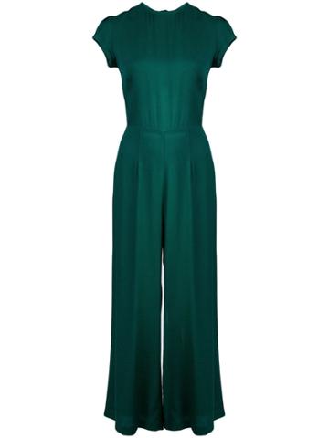 Reformation Mayer Crepe Jumpsuit - Green