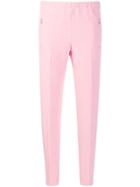 Ermanno Scervino Slim-fit Stripe Detail Trousers - Pink