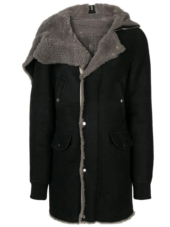 Rick Owens Jumbo Brother Parka Jacket - Black