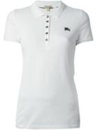 Burberry Brit Classic Polo Shirt, Women's, Size: Xs, White, Spandex/elastane/cotton