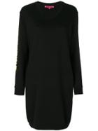 Mcq Alexander Mcqueen Printed Sweater Dress - Black