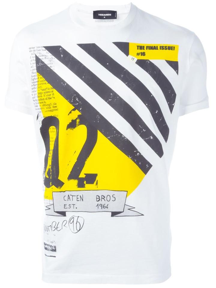 Dsquared2 'final Issue' Print T-shirt