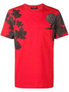 Neil Barrett Flower T-shirt - Red