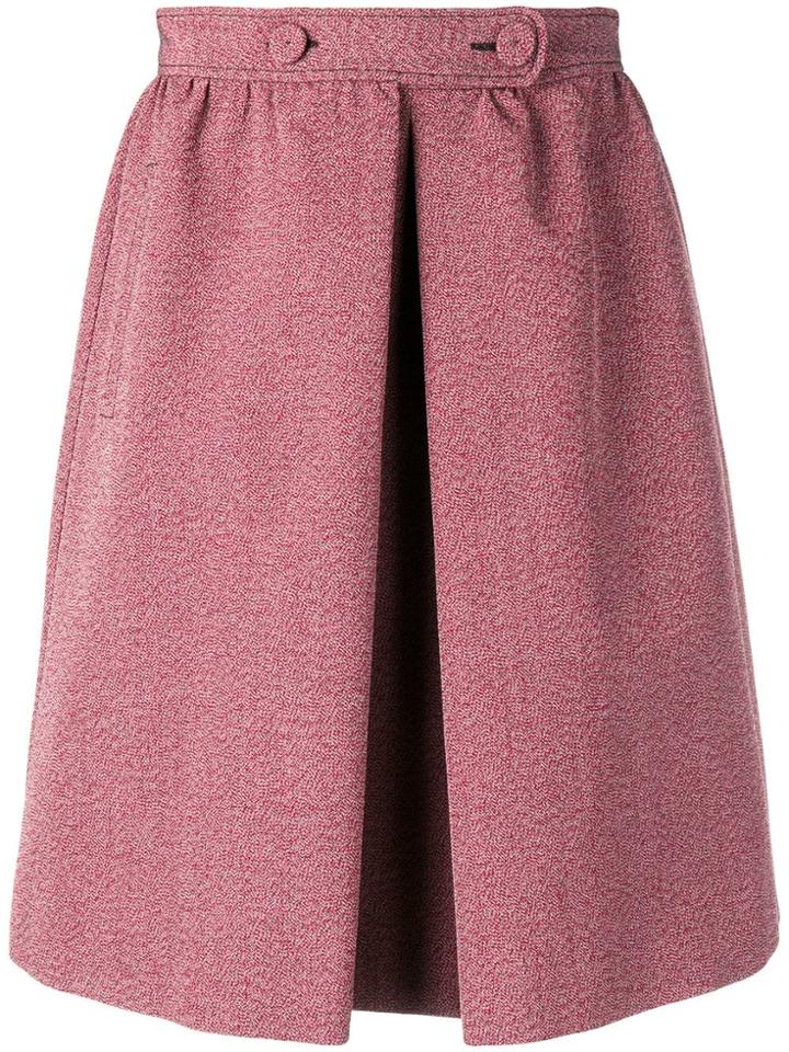 Bottega Veneta Melange A-line Skirt - Red