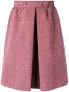Bottega Veneta Melange A-line Skirt - Red