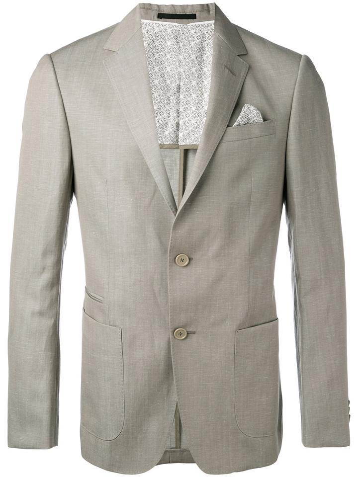 Z Zegna - Two-button Blazer - Men - Cotton/linen/flax/cupro/wool - 52, Nude/neutrals, Cotton/linen/flax/cupro/wool