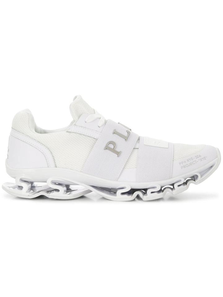 Philipp Plein Runner Xyz Skull Sneakers - White