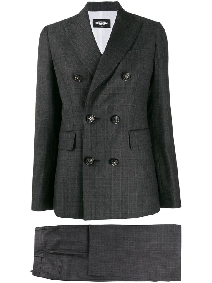 Dsquared2 Checked Two-piece Suit - Black