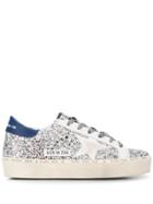 Golden Goose Embellished Low Top Sneakers - Silver