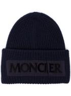 Moncler Mon Beanie Mon Logo - Blue