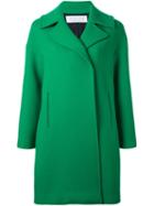 Gianluca Capannolo Crossed Mid Coat, Women's, Size: 40, Green, Polyamide/spandex/elastane/virgin Wool