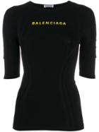 Balenciaga Logo Athletic Top - Black