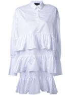 Elaidi Ruffled Tunic, Women's, Size: 42, White, Cotton