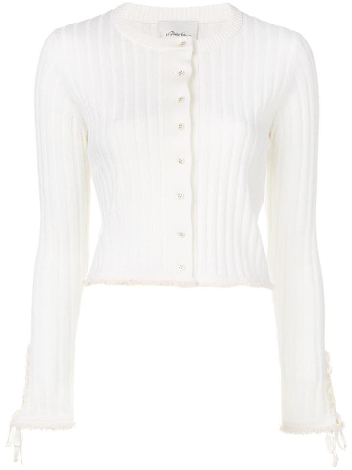 3.1 Phillip Lim Ribbed Knit Cardigan - Neutrals