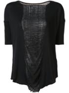 Raquel Allegra Shirred Panel T-shirt