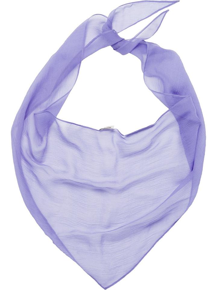 Miu Miu Sheer Scarf - Purple