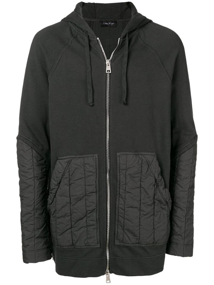 Andrea Ya'aqov Padded Zip Hoodie - Grey