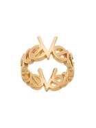 Versace Logo Wraparound Ring - Gold