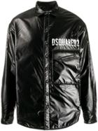 Dsquared2 Contrast Logo Padded Jacket - Black