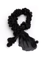 Pleats Please By Issey Miyake Bubble Detail Scarf, Women's, Black, Polyester