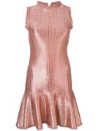 Alexander Mcqueen Flared Mini Dress - Pink