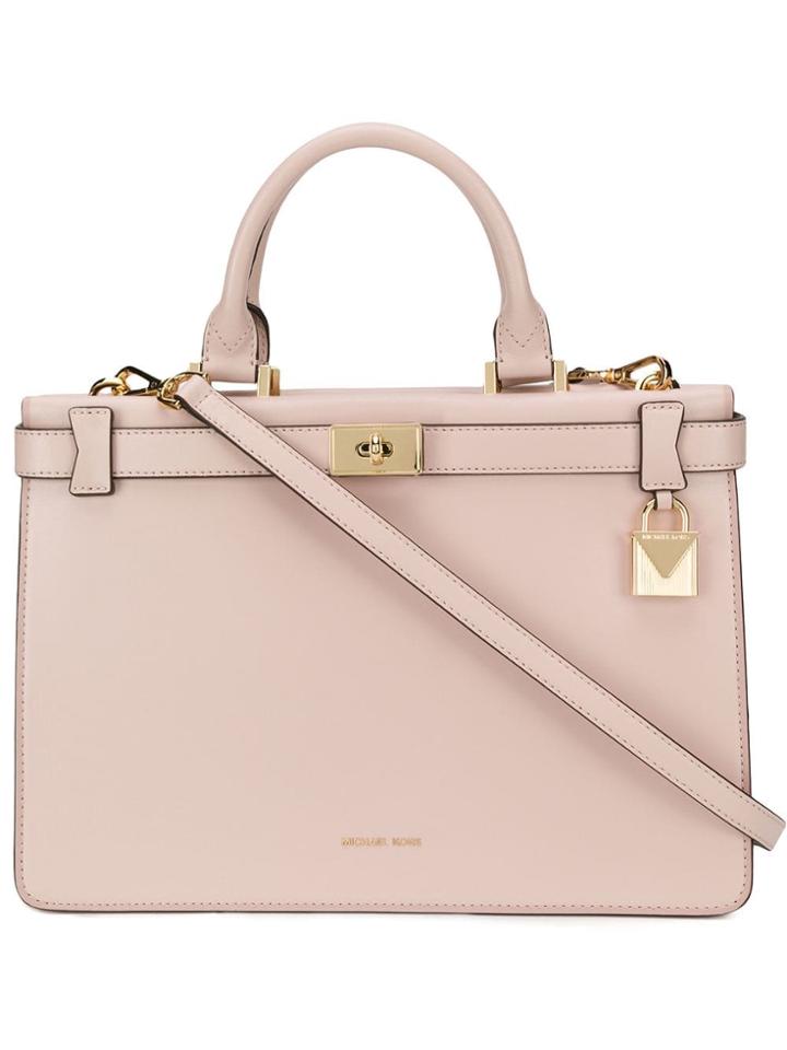 Michael Kors Collection Leather Tote Bag - Pink