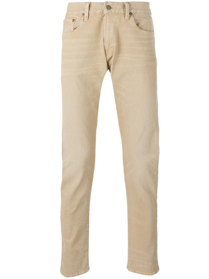 Polo Ralph Lauren Slim-fit Jeans, Men's, Size: 32, Nude/neutrals, Cotton/spandex/elastane