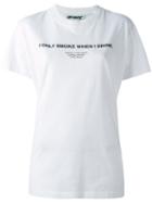 Off-white 'i Only Smoke When I Drink' T-shirt