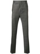 Lanvin Checked Print Tailored Trousers - Grey