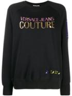Versace Jeans Couture Logo Print Sweatshirt - Black