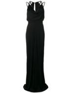 Versace Collection Embellished Gown - Black
