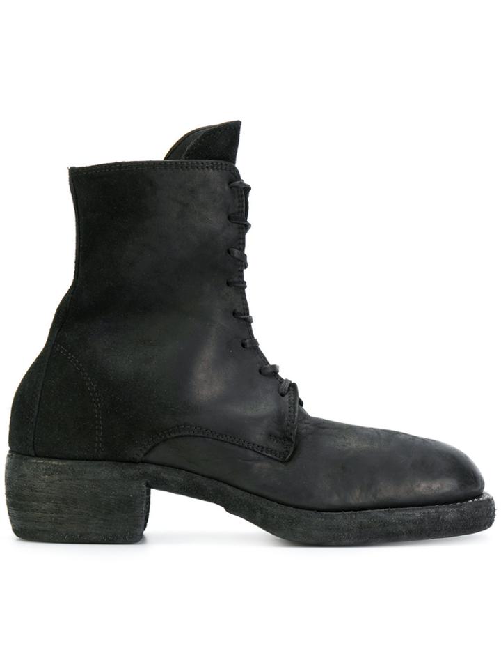 Guidi Cordovan Boots - Black