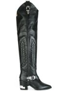 Toga Pulla Cowboy Boots - Black