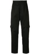 A.p.c. Cargo Pocket Mid-rise Trousers - Black