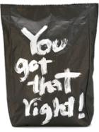 Yohji Yamamoto Lunch Bag Clutch, Men's, Black, Cotton/paper