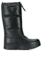 Prada Toggled Snow Style Boots - Black