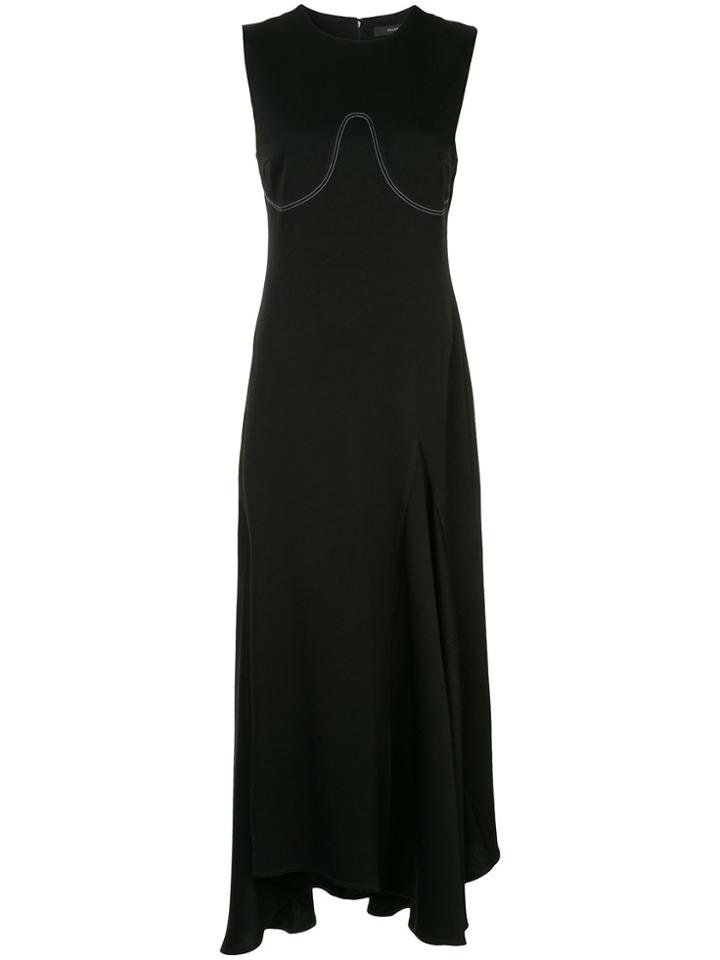 Ellery Long Flared Summer Dress - Black