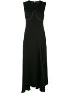 Ellery Long Flared Summer Dress - Black